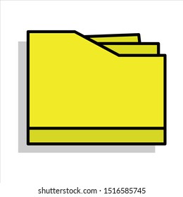icon folder or file simple