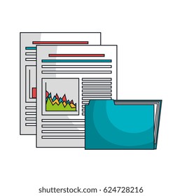 icon folder files archive isolated