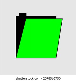 Carpeta de iconos con color verde