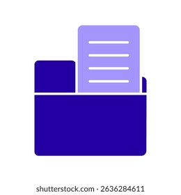 Icon a folder, isolated against a clean background.