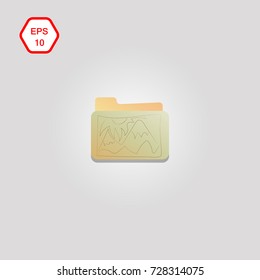 icon folder with photo