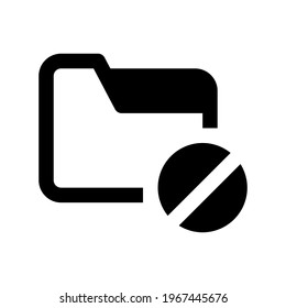 Icon Folder Spam With Style Glyph