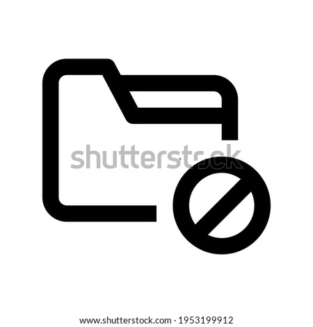 Icon Folder Spam With Style Outline