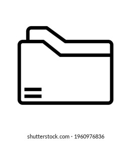 Icon Folder With Style Outline