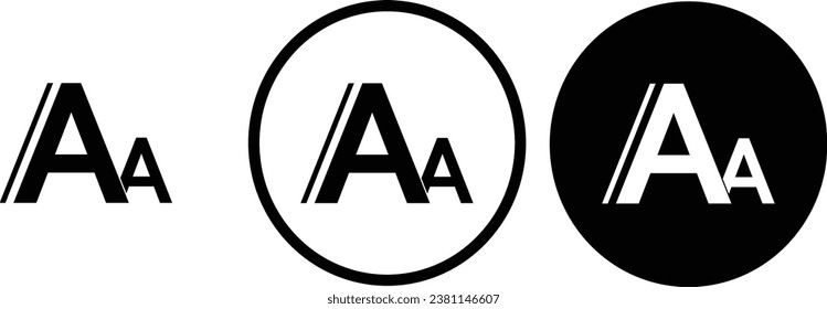 icon font black outline for web site design 
and mobile dark mode apps 
Vector illustration on a white background