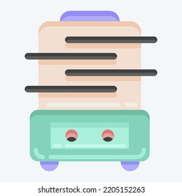 Icon Food Dehydrator. suitable for Kitchen Appliances symbol. flat style. simple design editable. design template vector. simple illustration