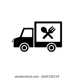 Icon a food delivery, isolated against a clean background.