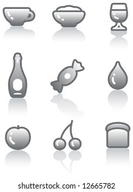 Icon set– food and drink (Vector)