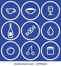 Icon setâ?? food and drink (Vector)