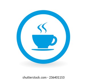 Icon of a food object in blue and white - Abstract vector image easy to change color.