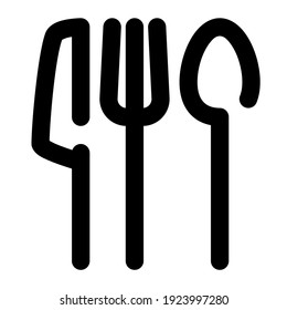 icon food place using line style