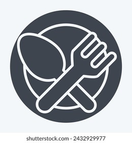 Icon Food. related to Milk and Drink symbol. glyph style. simple design editable. simple illustration