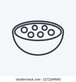 Icon Food. suitable for Community symbol. line style. simple design editable. design template vector. simple symbol illustration