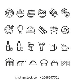 icon food, vector