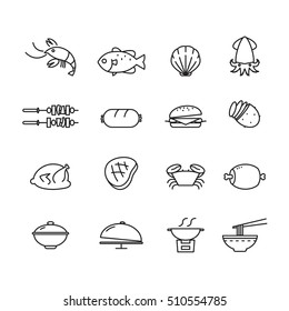 icon food, vector 