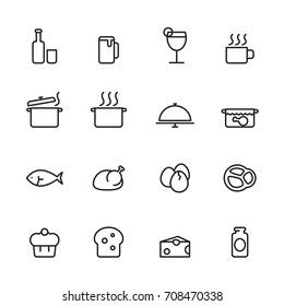 icon food, vector