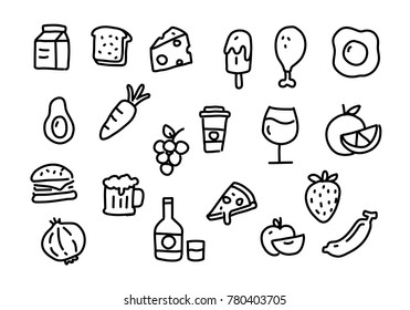 icon food, vector