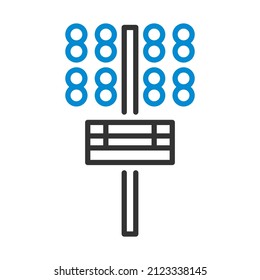 Icon Of Football Light Mast. Editable Bold Outline With Color Fill Design. Vector Illustration.