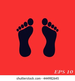 Icon footprints.