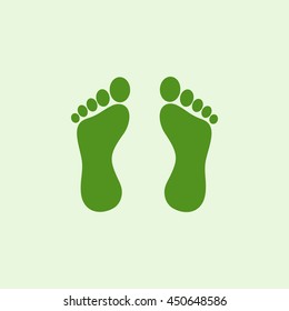 Icon footprints.