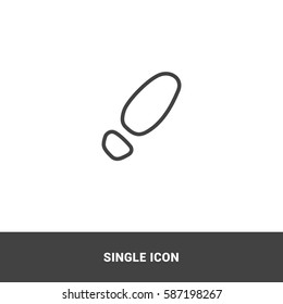 Icon footprints  Single icon graphic Design