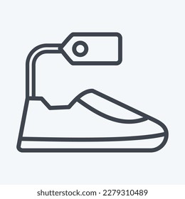 Icon Footwear. related to Black Friday symbol. shopping. simple illustration