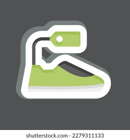 Icon Footwear. related to Black Friday symbol. shopping. simple illustration