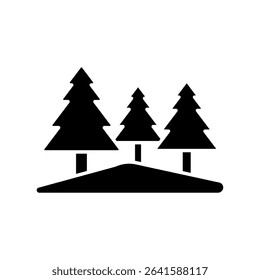 Icon a forest, isolated against a clean background.