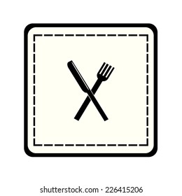 icon of the fork and knife