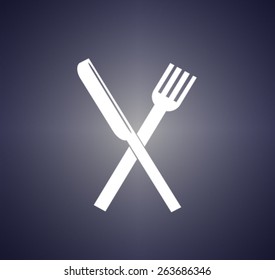 icon of the fork and knife