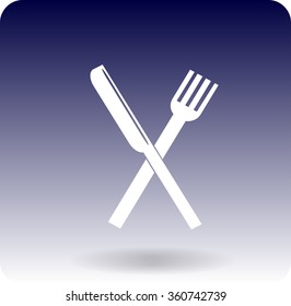 icon of the fork and knife