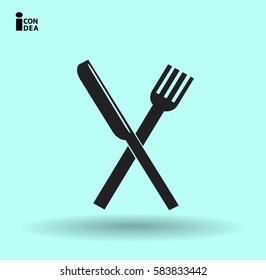 icon of the fork and knife