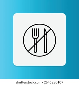 Ícone de um garfo e faca riscado, indicando que o produto não é alimento e não deve ser ingerido.