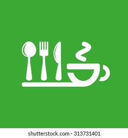 icon of fork, spoon, knife, cup