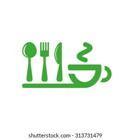 icon of fork, spoon, knife, cup