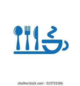 icon of fork, spoon, knife, cup