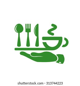 icon of fork, spoon, knife, cup