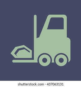 Icon of Forklift. Eps-10.