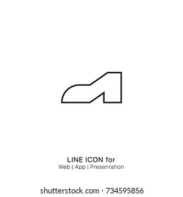 Icon formal shoes graphic design single icon vector