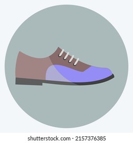 Icono Zapatos Formales. adecuado para el símbolo de accesorios masculinos. estilo plano. diseño simple editable. vector de plantilla de diseño. ilustración de símbolo simple