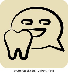 Icon Forum. related to Dental symbol. hand drawn style. simple design editable. simple illustration