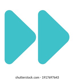 icon forward using flat style and blue color dominate