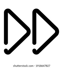 icon forward using line style