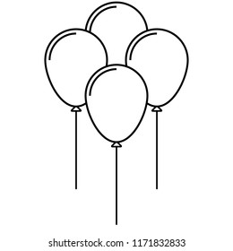 icon of four balloons