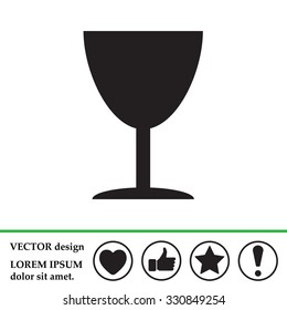 Icon of Fragile symbol, sign 