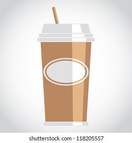 icon fragrant tasty Coffee isolated on a white background