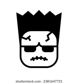 Icon Frankenstein, Halloween icon, Spooky, Scary, Horor, Simple and Minimalist icon