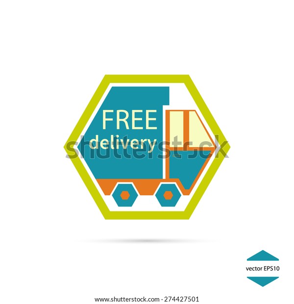 Icon Free Delivery Free Shipping Vector Stock Vector Royalty Free