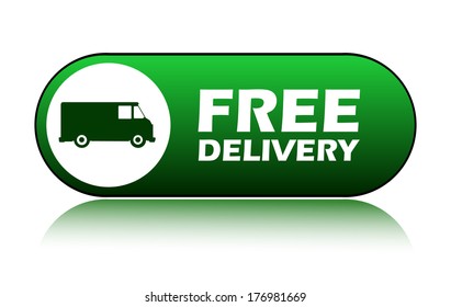 Icon free delivery, vector