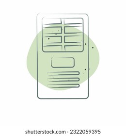 Icon Free Standing. related to Air Conditioning symbol. Color Spot Style. simple design editable. simple illustration